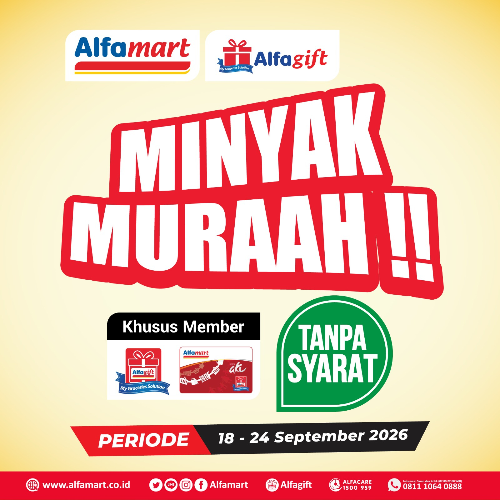 Katalog MINYAK MURAH Alfamart Alfamart 18 September 2026 - 20 September 2026