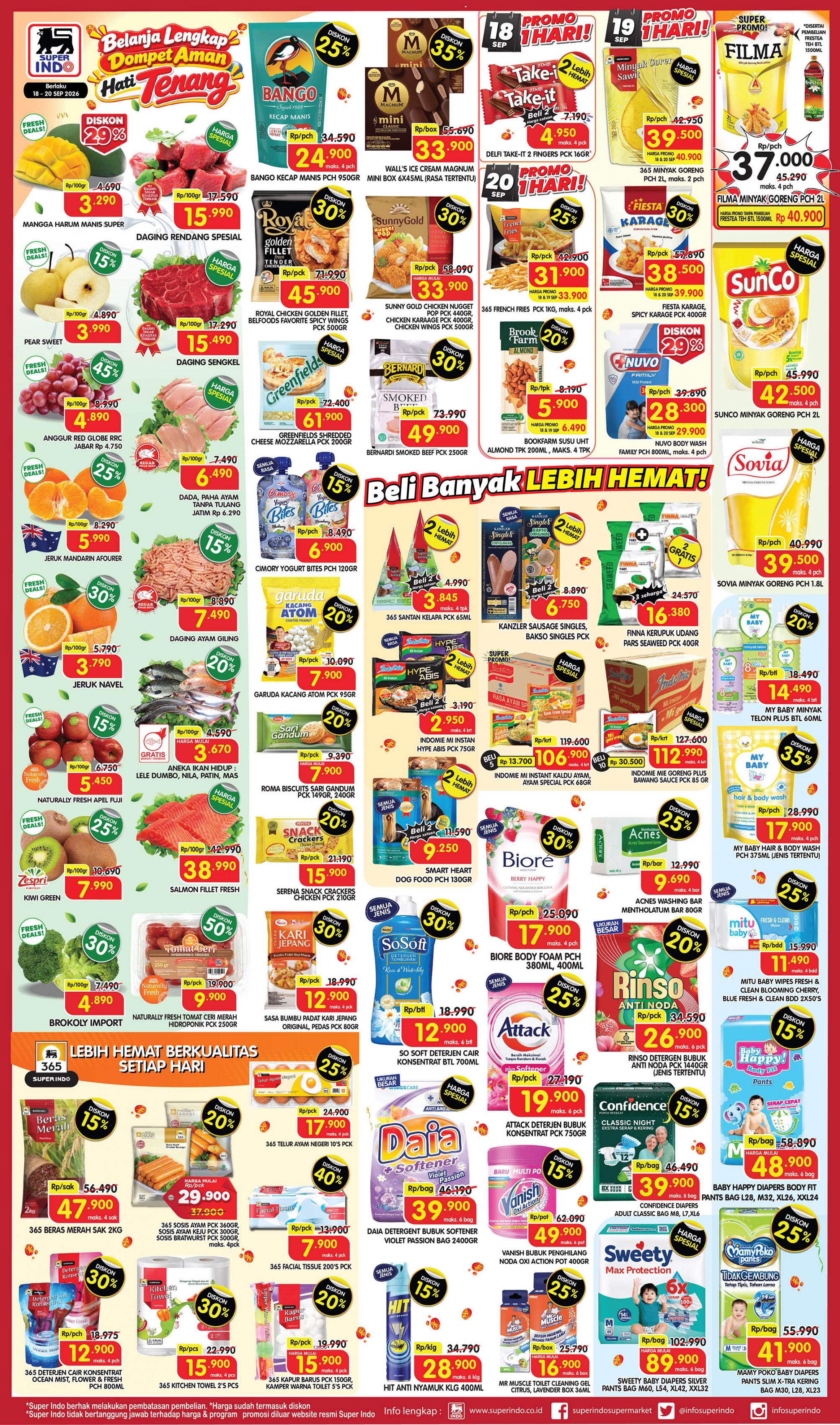 Katalog Koran Superindo 1 Superindo 18 September 2026 - 20 September 2026